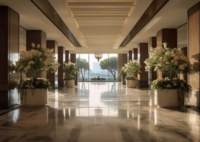 luxury hotel lobby